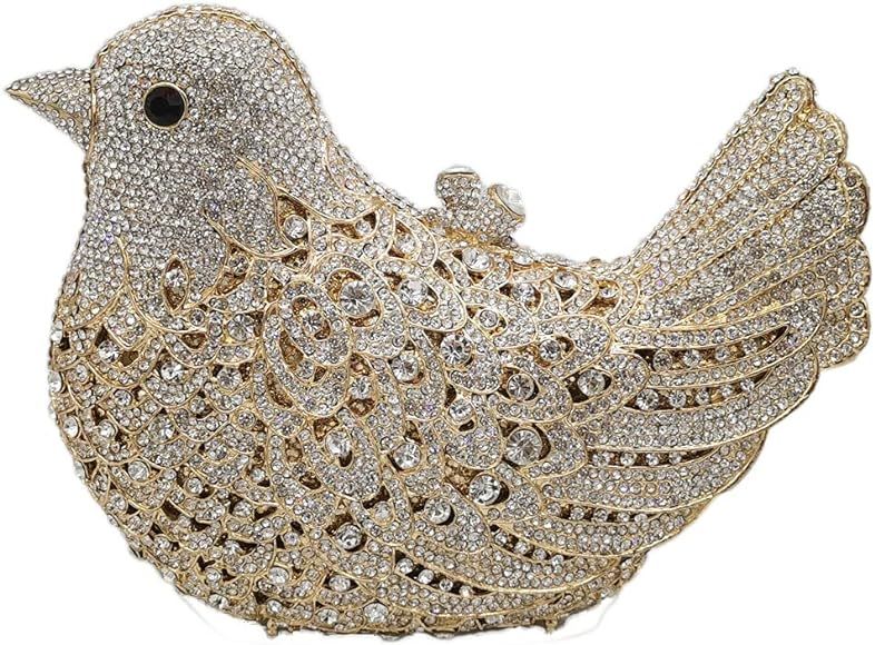 Bird Clutch Bags For Women Crystal Evening Bag Rhinestone Wedding Handbag Party Purse | Amazon (US)