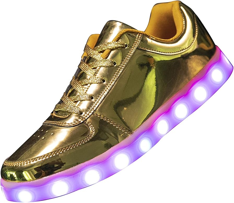 PYYIQI LED Light Up Shoes for Women Men Sports LED Shoes Dancing Sneakers Low-Top USB Charging Sh... | Amazon (US)