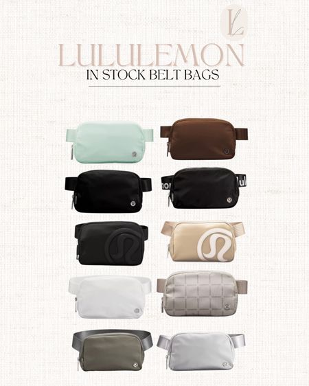 Lululemon belt bags in stock // belt bag 

#LTKSeasonal #LTKstyletip #LTKGiftGuide