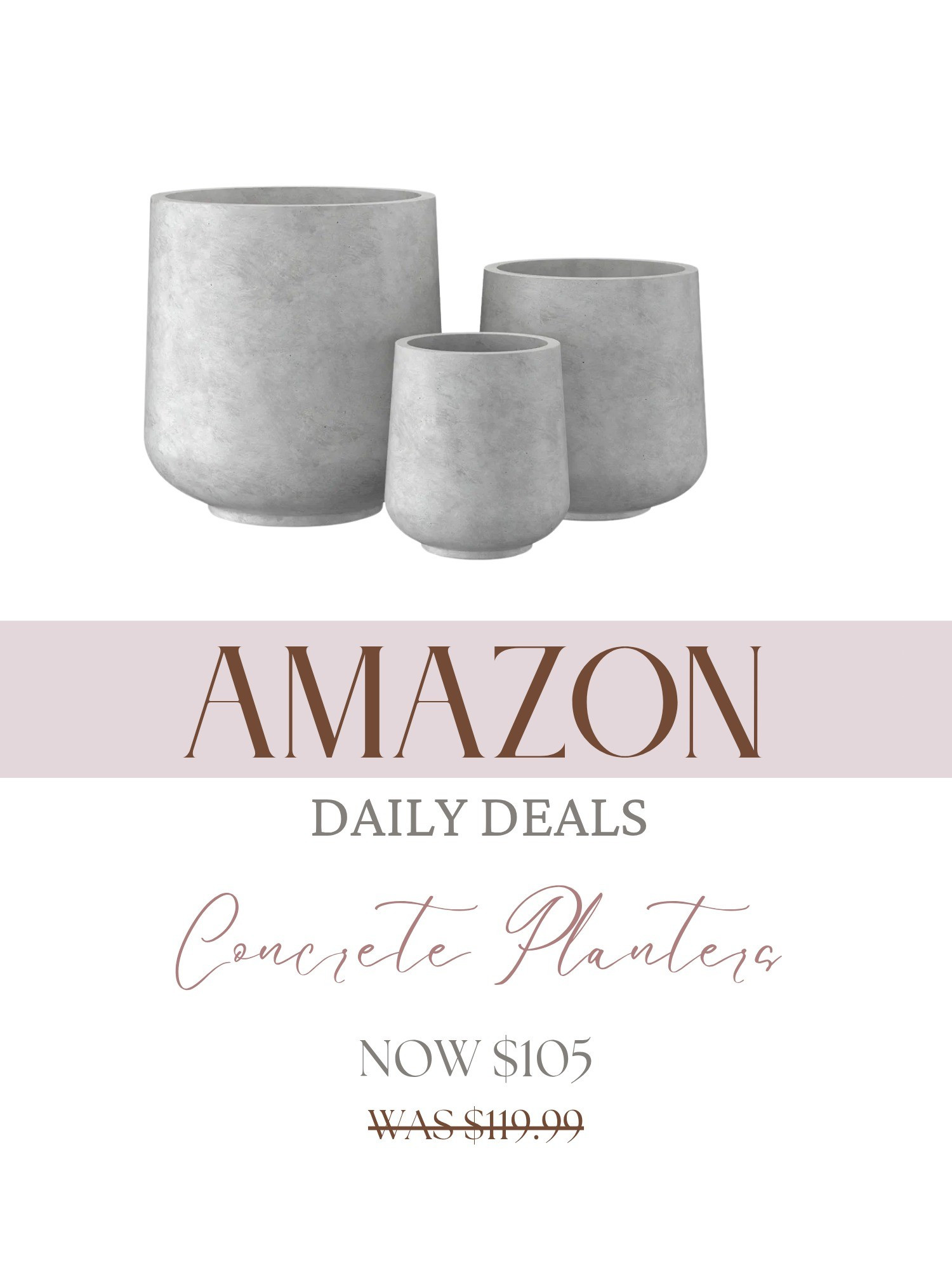 Kante Round Concrete Planter, Large Outdoor Indoor Planter Pots Containers with Drainage Holes and Rubber Plug for Home, Garden, Porch and Patio, Natural Concrete

#LTKSaleAlert #LTKFindsUnder100 #LTKHome