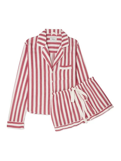 Rails - Striped Voile Pajama Set - Brick | NET-A-PORTER (US)