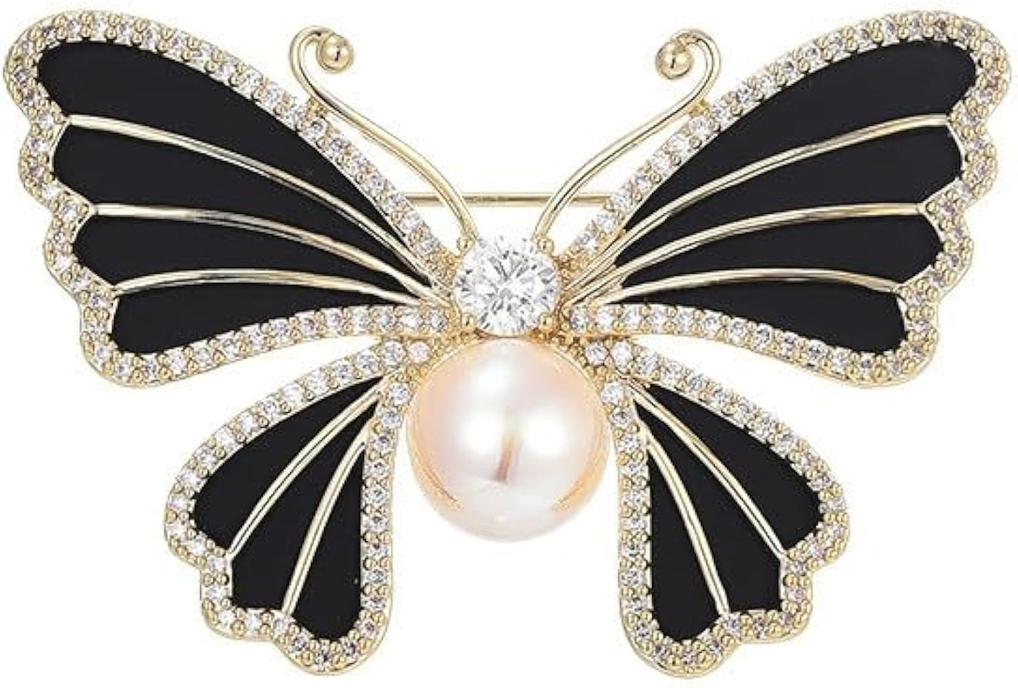 Animal Brooches for Women Pearl Rhinestones Animal Brooch Pin Cute Animal Jewelry Gift for Wife M... | Amazon (US)