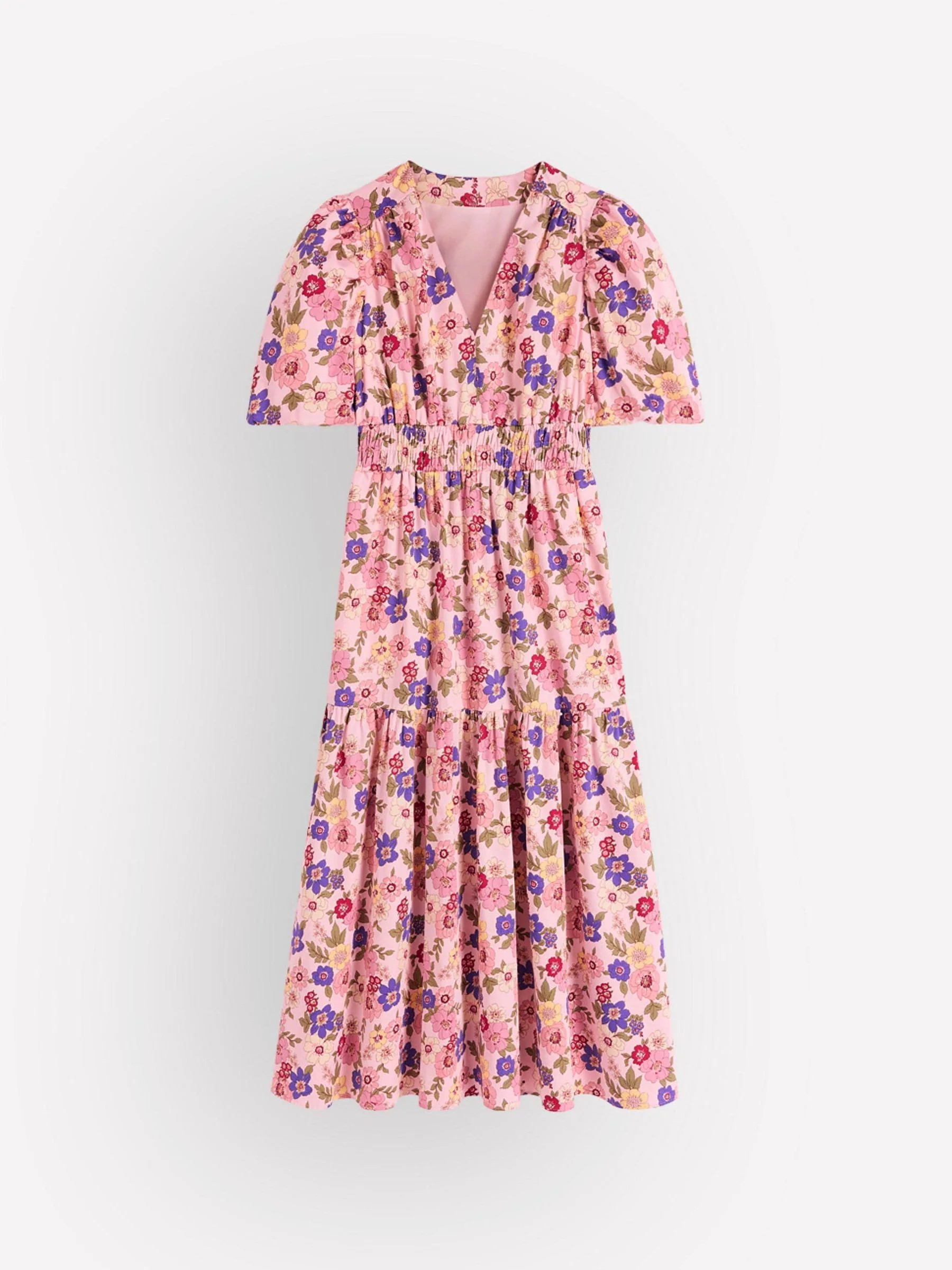 Boden Boden Pink Irene Puff Sleeve Dress | Next US