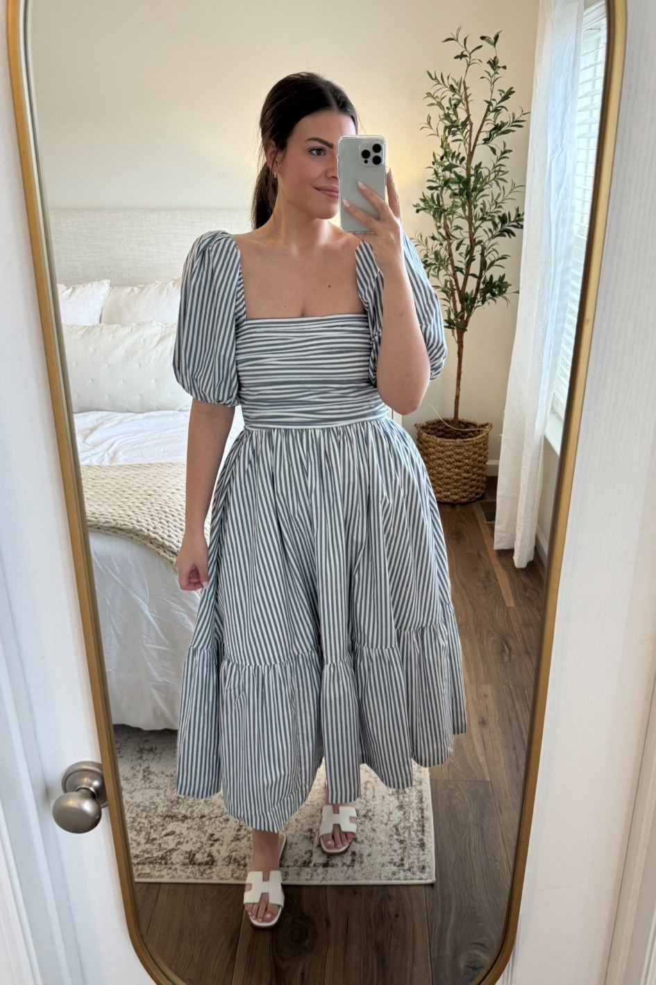 Sizing:
Dress - size Medium tall (skirt has extra room & back has a stretchy ruching)
Sandals - tts

#LTKmidsize #LTKsalealert #LTKSeasonal
