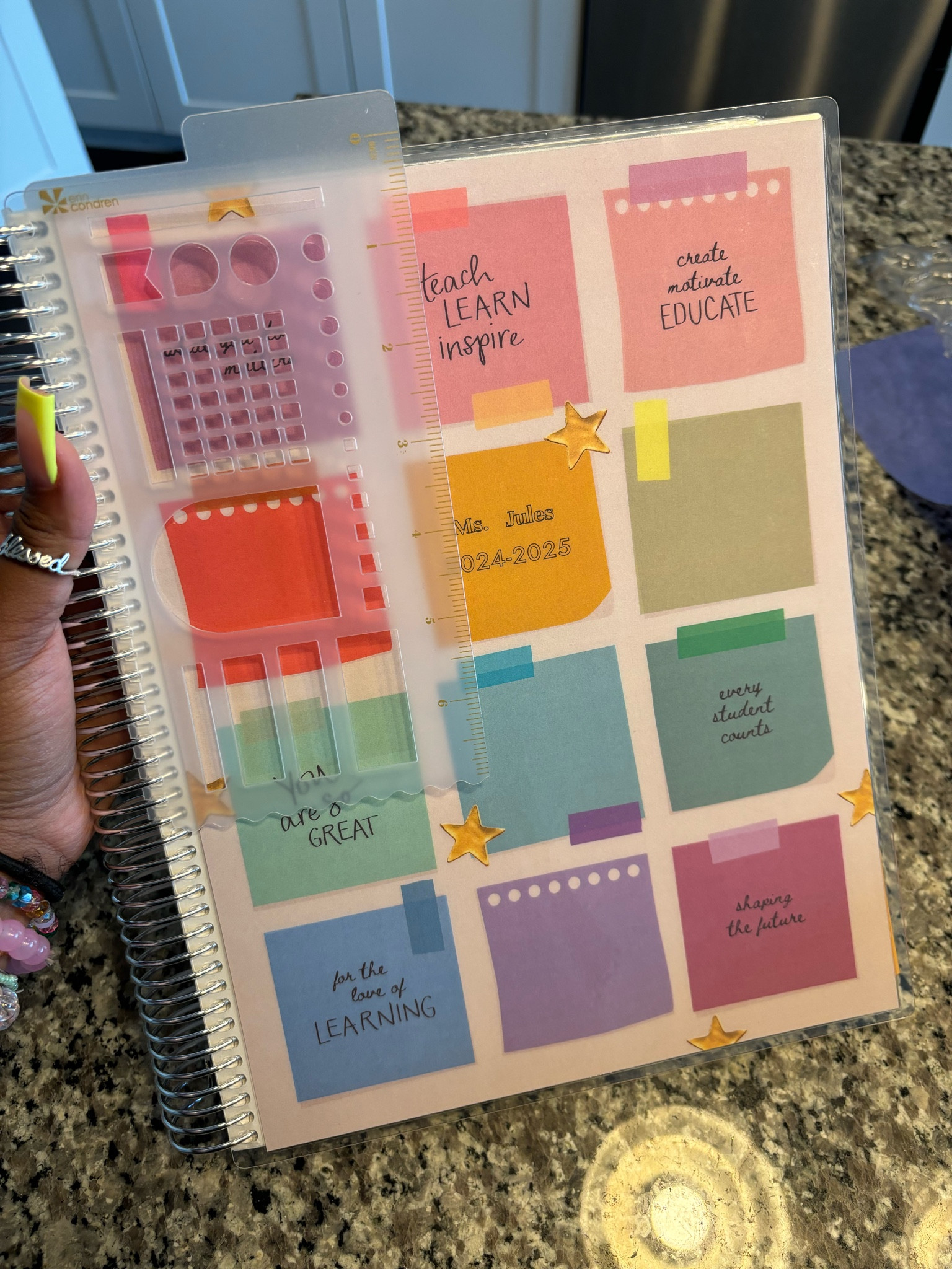Finally got my new 2024-2025 teacher planner from my fav, Erin Condren! 