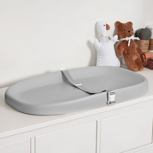 Papablic Wipeable Baby Changing Pad with Removable Safety Strap, Easy to Clean & Non-Slip Waterproof, Changing Pad for Dresser,Bed | Amazon (US)