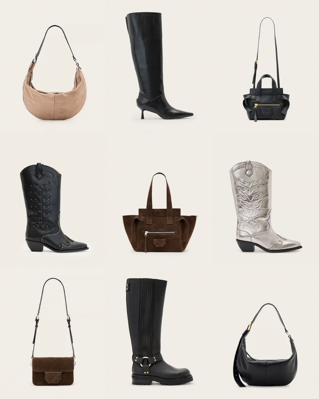 All Saints accessories for the transitional season 

#LTKautumn #LTKbag #LTKshoes