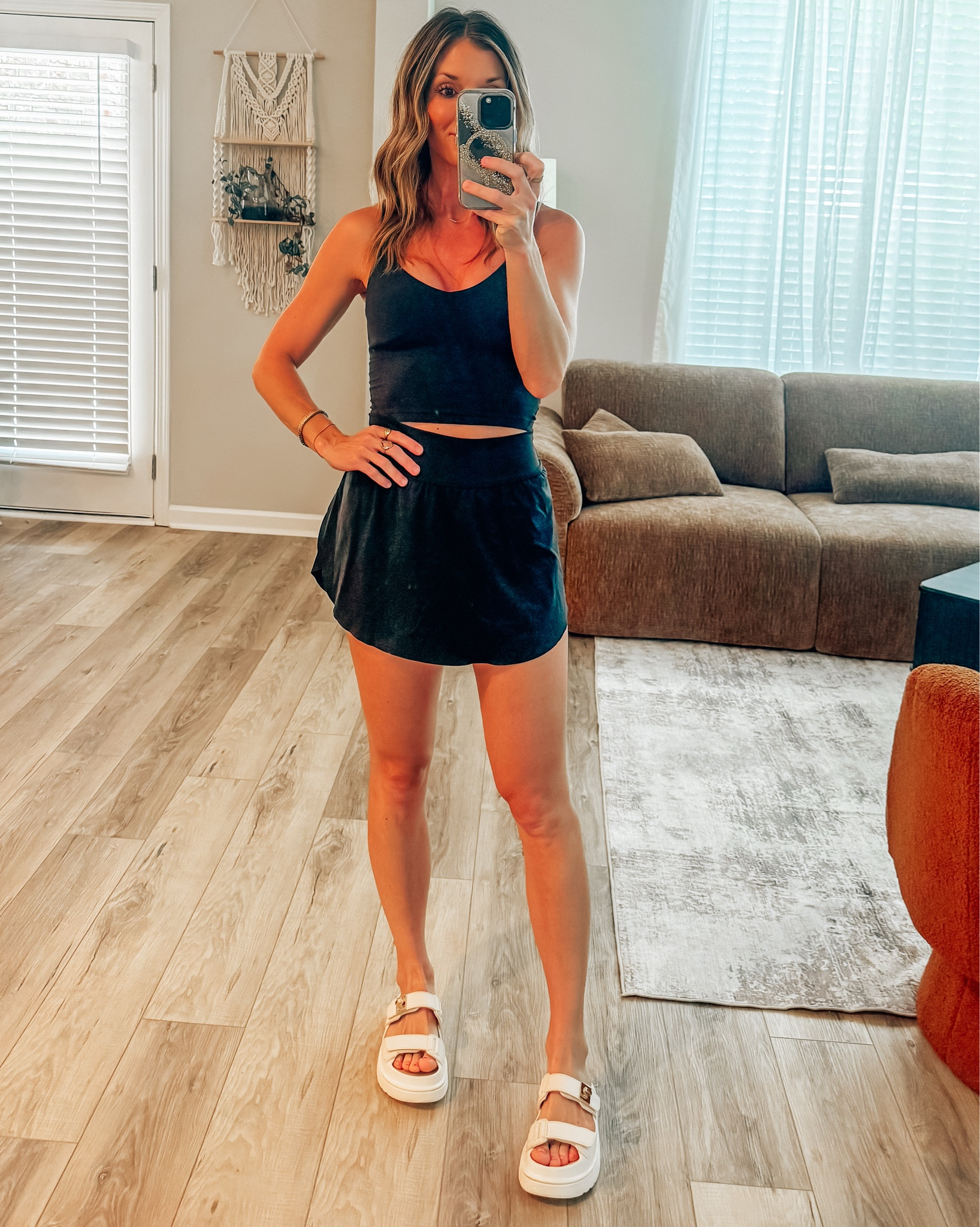 Another day, another game day fit 🖤 the perfect CRZ yoga skort + classic Lulu align top 

#LTKootd #LTKPetite #LTKActive