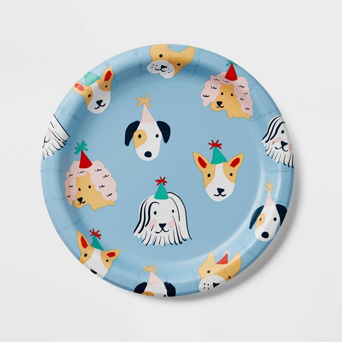 10ct Dog Print Snack Plates Blue - Spritz™ | Target