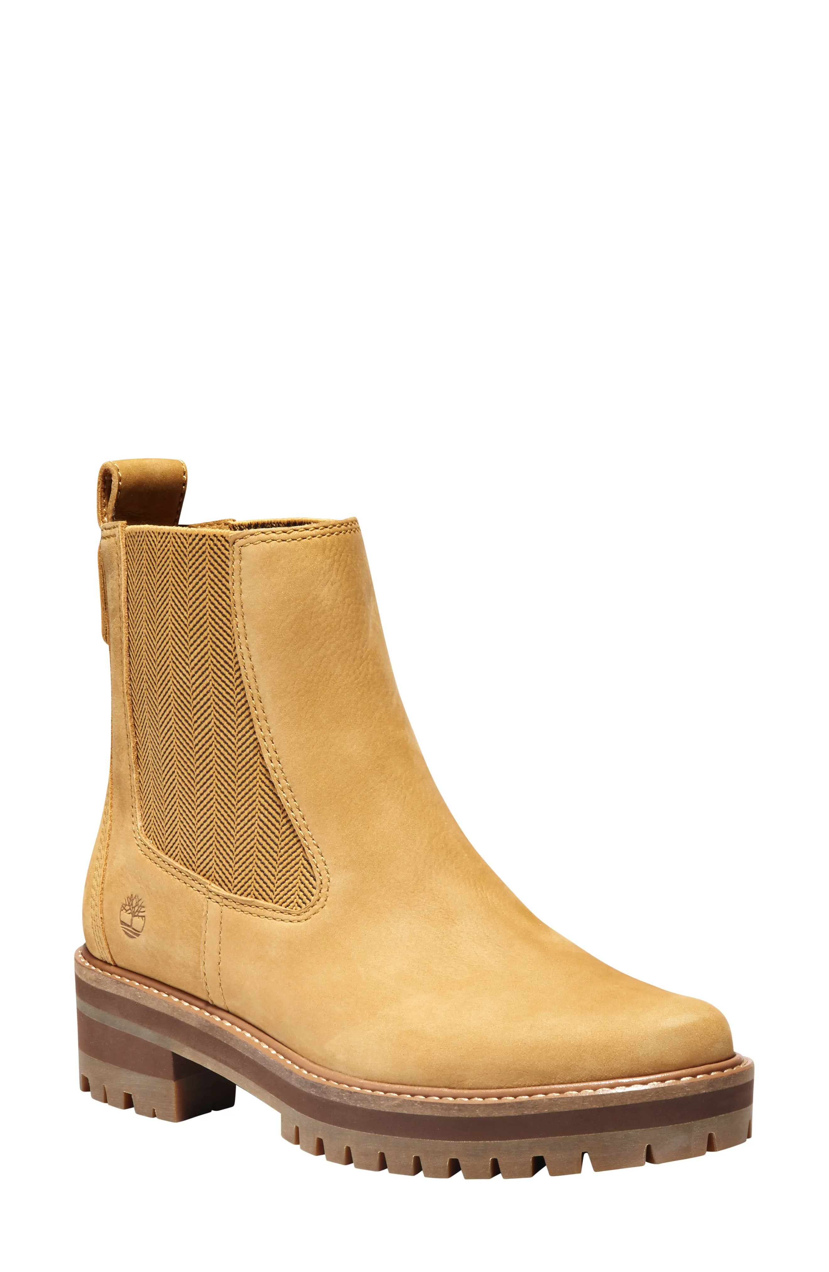 Timberland Courmayeur Valley Chelsea Boot, Size 6 in Wheat Nubuck at Nordstrom | Nordstrom