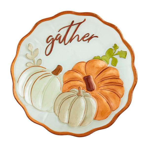 Gather glass platter | Mud Pie