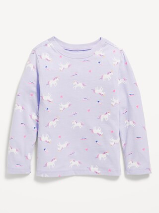 Printed Long-Sleeve T-Shirt for Toddler Girls | Old Navy (US)