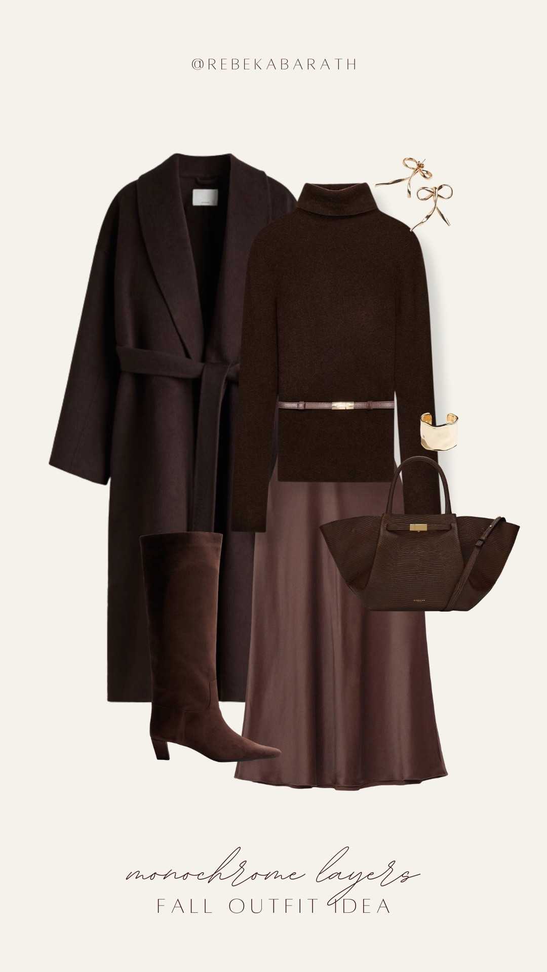 monochrome layers // fall outfit idea 💫

espresso brown | chocolate brown | style inspo | brown outfit | minimal style 

#LTKStyleTip #LTKootd #LTKWorkwear