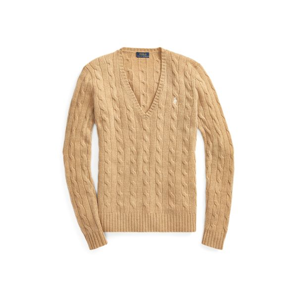 Ralph Lauren Cable Wool-Cashmere Sweater Camel Mel S | Ralph Lauren (US)