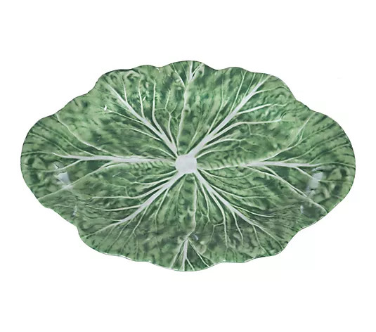 Make Your Selection: Cabbage Large Oval Serving Platter by Valerie | QVC