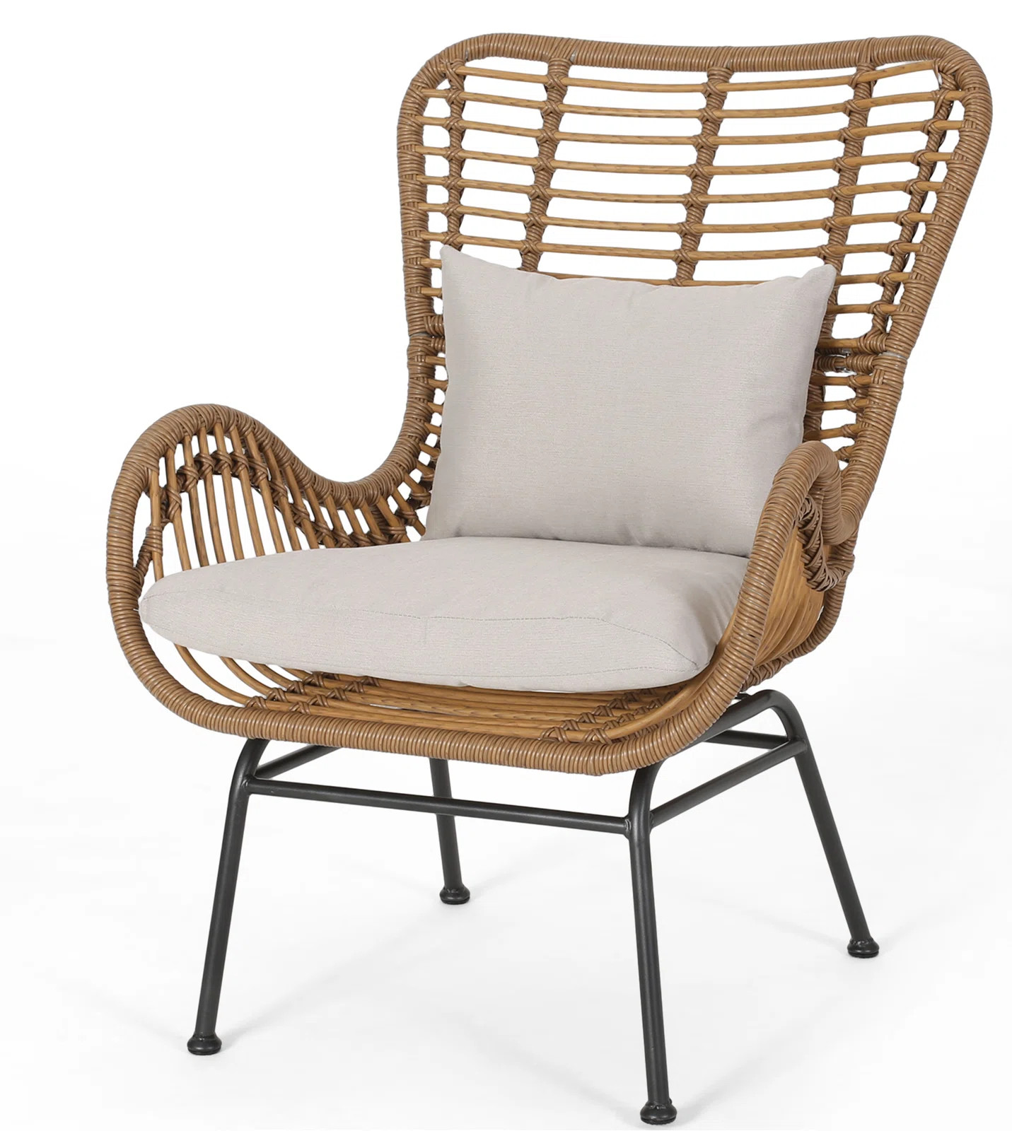 Tapscott Wicker Patio Chair with Cushions | Wayfair North America