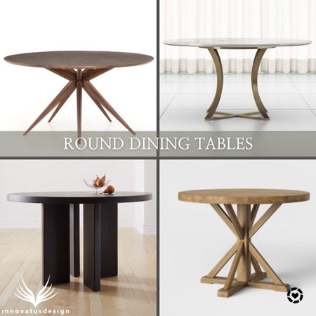 These round dining tables are beautiful pieces of furniture! From modern, mid-century inspired, and farmhouse style - there’s something for every interior design taste!

#LTKhome #LTKfamily #LTKFind