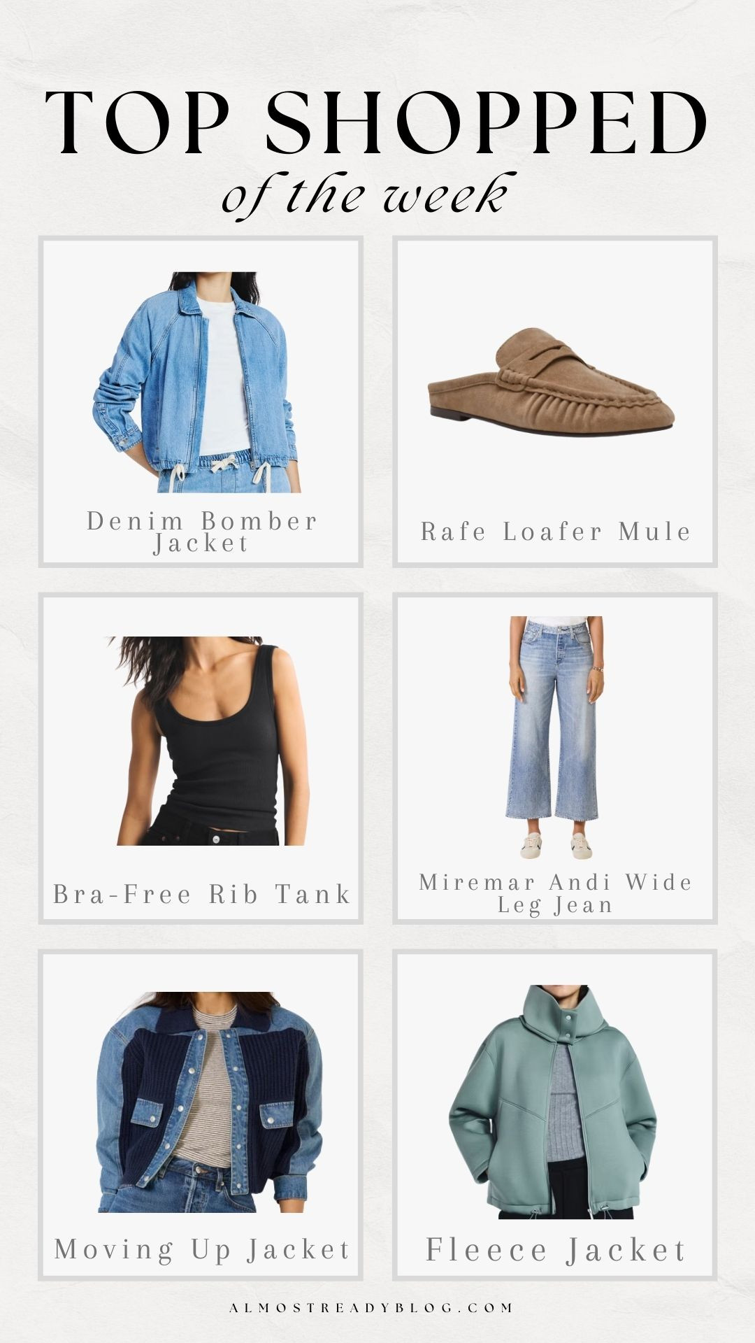 Top Shopped of the Week!!

top sellers, walmart, nordstrom, abercrombie, evereve, jacket, spring fashion, mule, loafer, finds under 50, amanda west, almostreadyblog 

 #LTKSeasonal #LTKSaleAlert #LTKPetite