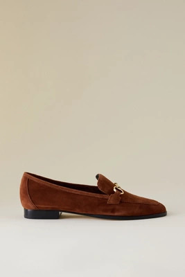 Maeve Slim Leather Loafers | Anthropologie (UK)