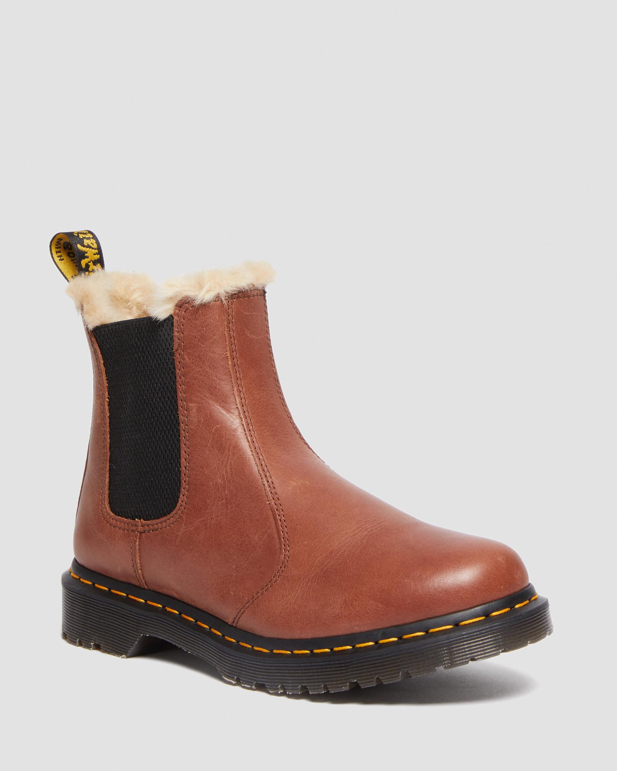 2976 Leonore Women's Faux Fur-Lined Chelsea Boots | Dr. Martens