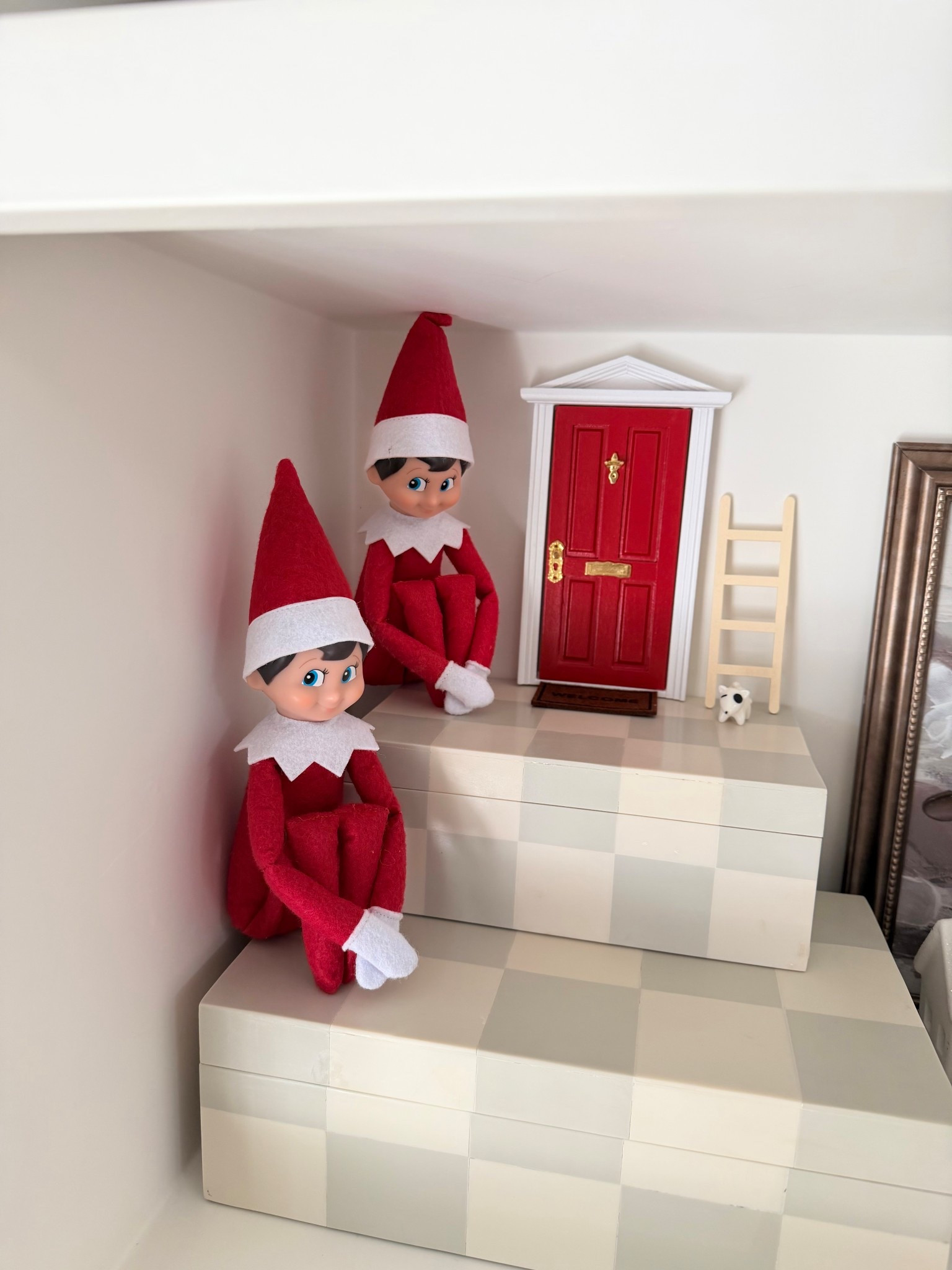 Our elves have a magical door they use to go to the North Pole and come back.

#LTKmomlife #LTKKids #LTKHoliday