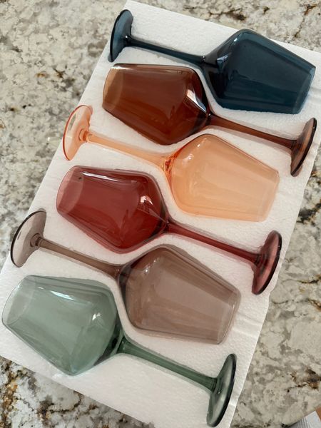 Colored wine glasses, perfect summer glassware 👌🏼🍇🍷

#LTKSeasonal #LTKHome #LTKGiftGuide
