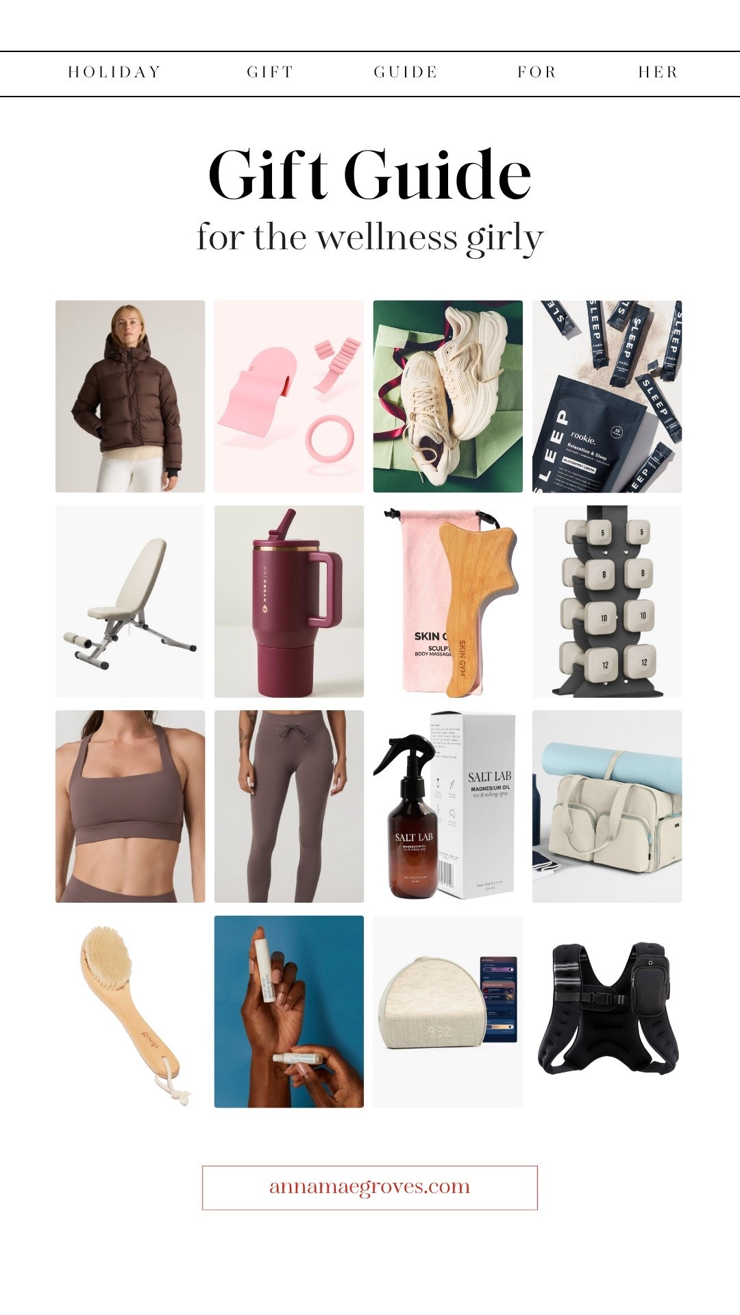 Gift guide for the wellness girl! Great finds for the girl who loves a good workout and wellness gift! Happy holiday shopping🎄🎁

#LTKHoliday #LTKGiftGuide #LTKActive