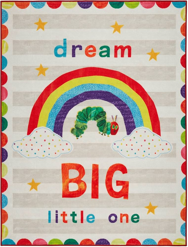Eric Carle The Very Hungry Caterpillar Elementary Dream Big Little One Kids Machine Washable Area... | Amazon (US)