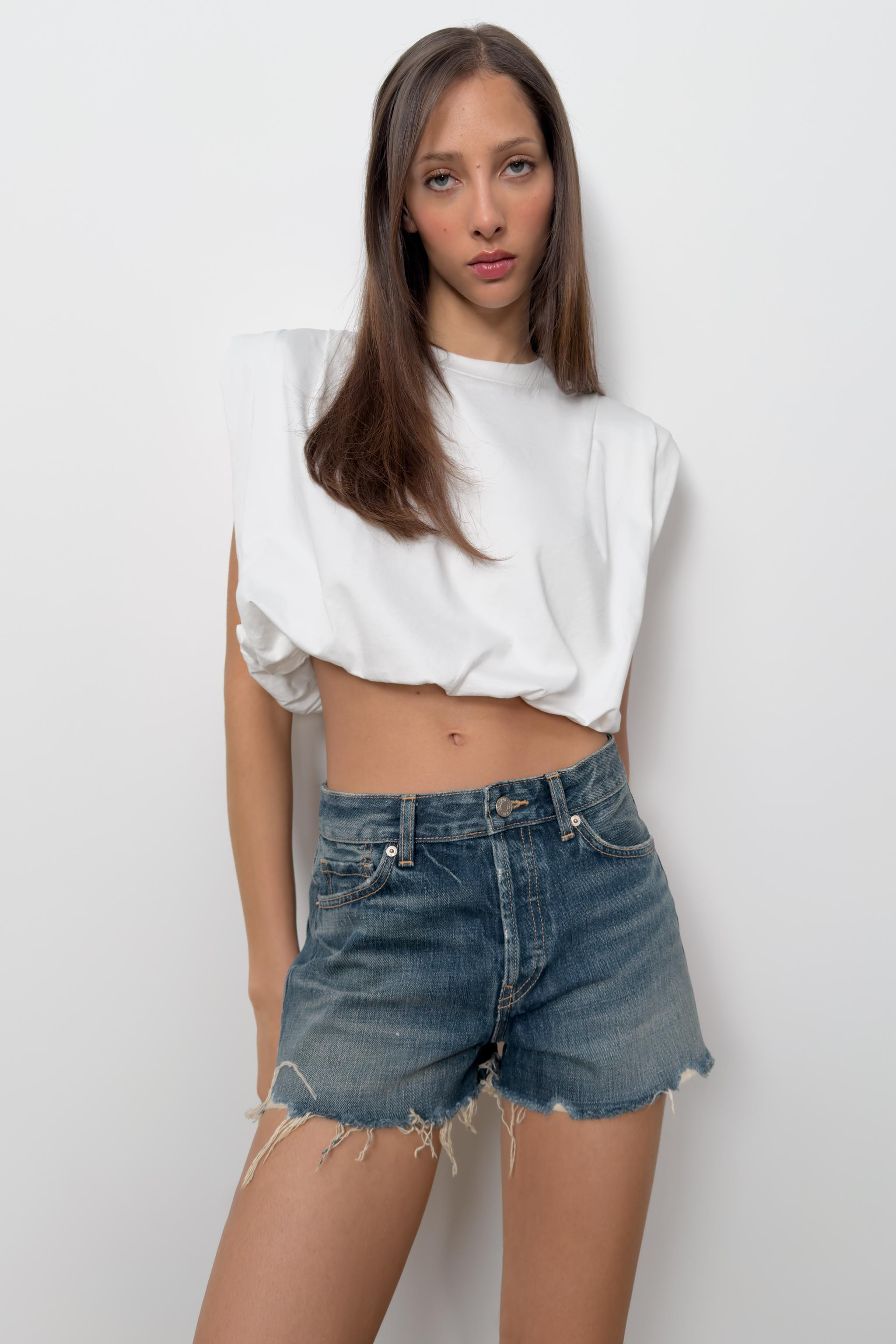 PUFF SLEEVE TOP WITH SHOULDER PADS | Zara AU