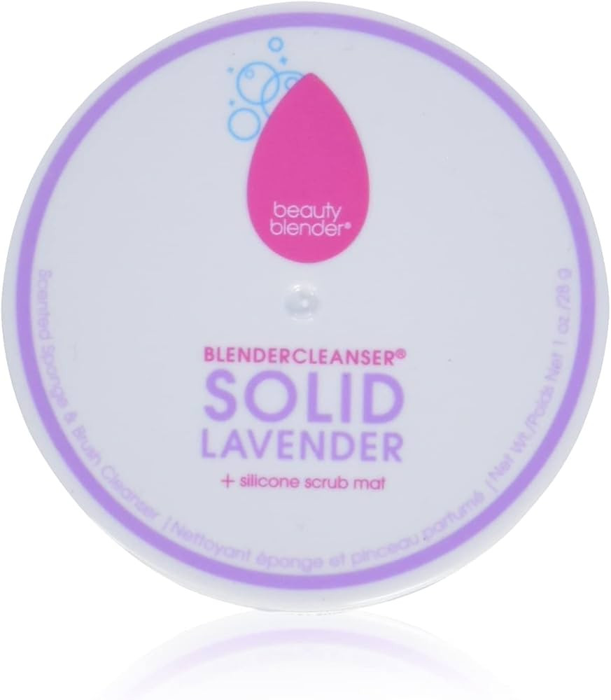 BEAUTYBLENDER BLENDERCLEANSER Lavender Solid for Cleaning Makeup Sponges, Brushes & Applicators, ... | Amazon (US)