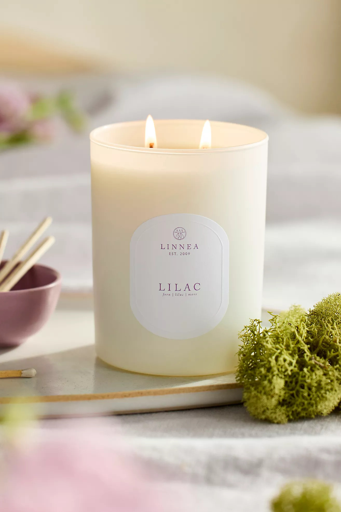 Linnea Candle, Lilac | Anthropologie (US)