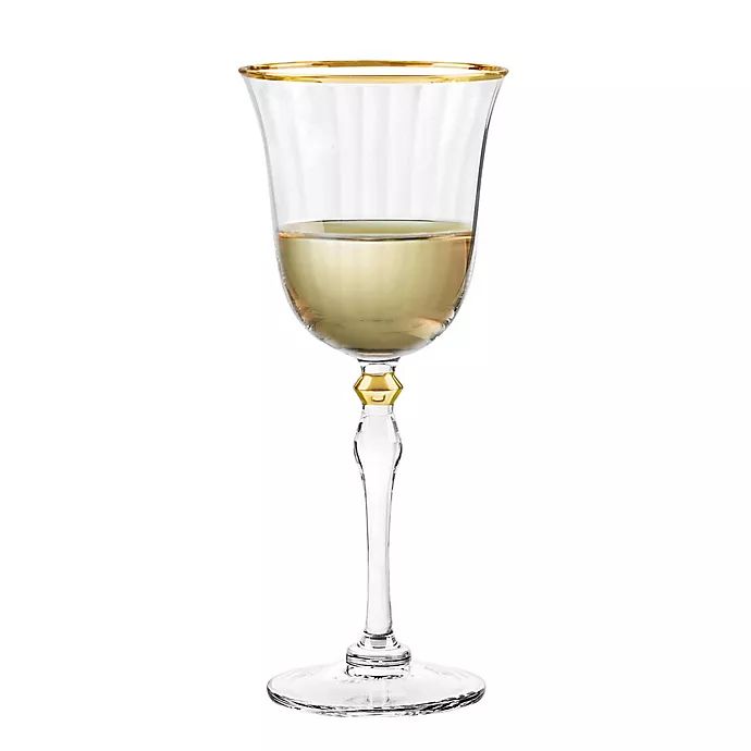 Qualia Salem Wine Glasses in Gold (Set of 4) | Bed Bath & Beyond