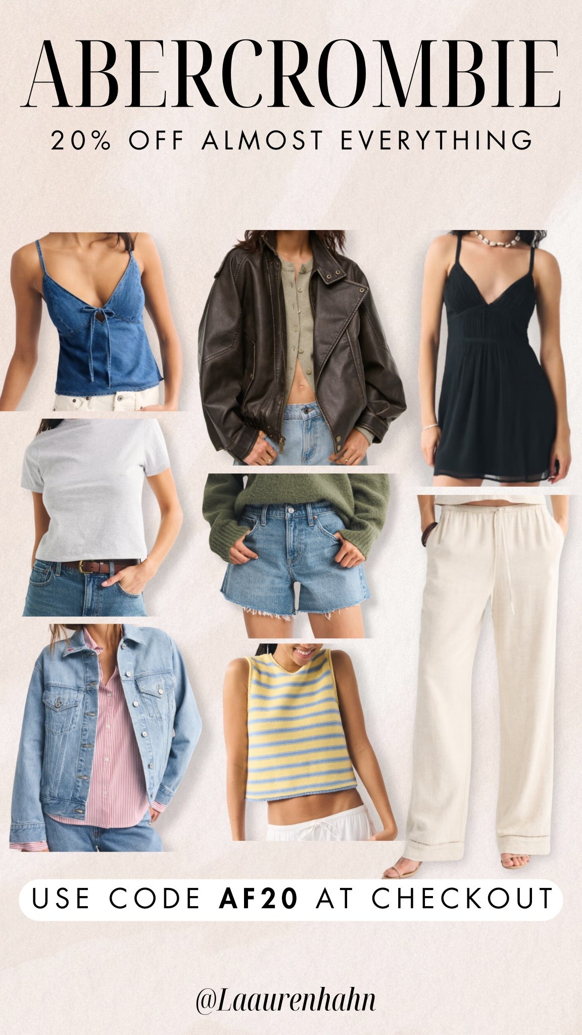 20% off almost everything on @abercrombie ! 

#LTKsummer #LTKstyletip #LTKjeans