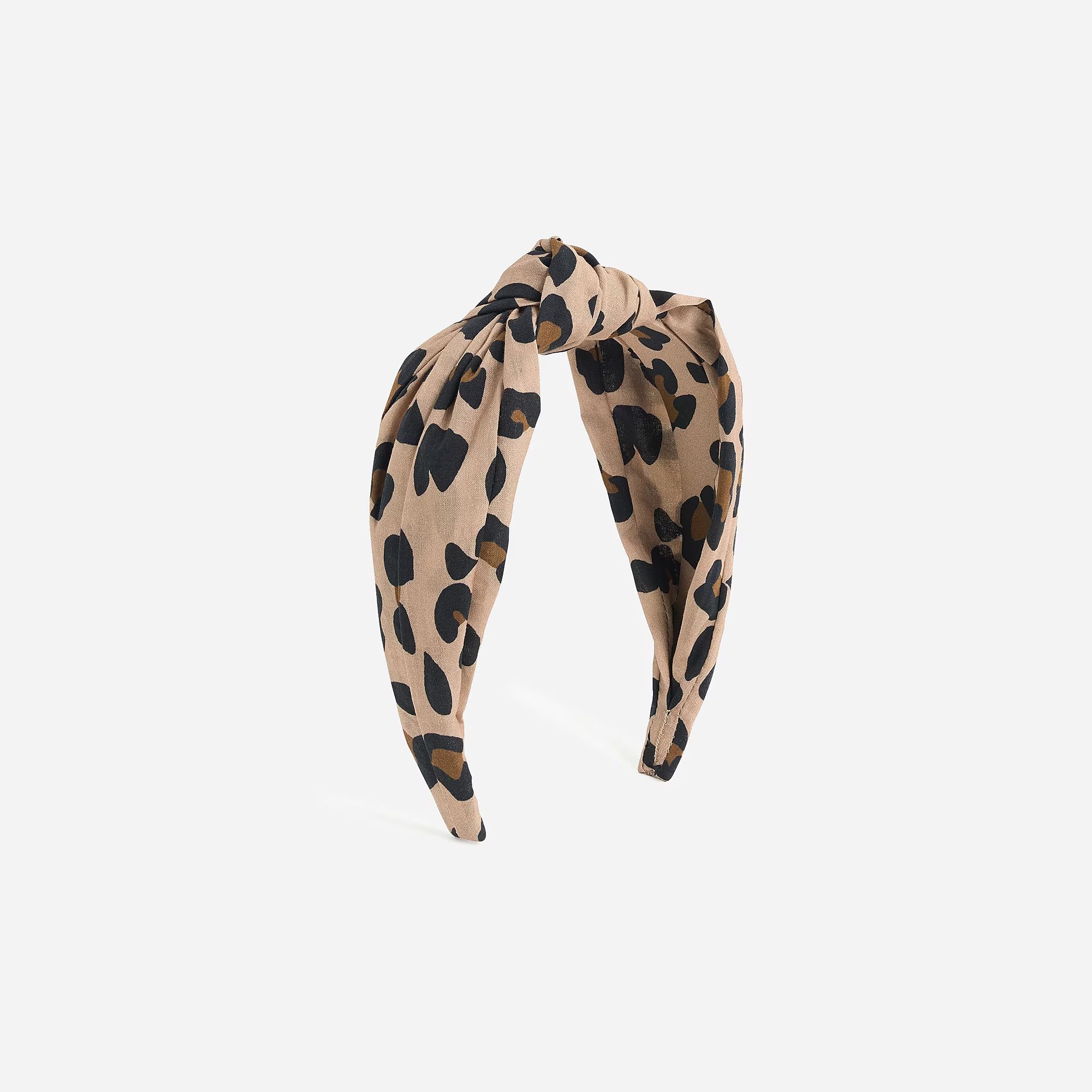 Turban knot headband in leopard | J.Crew US