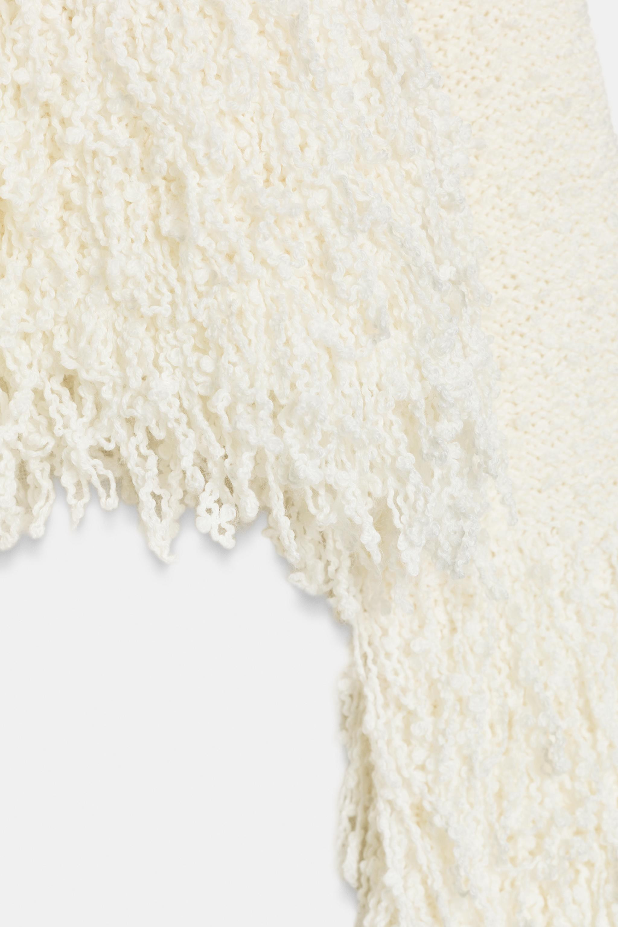 FRINGED KNIT JUMPER | Zara UK