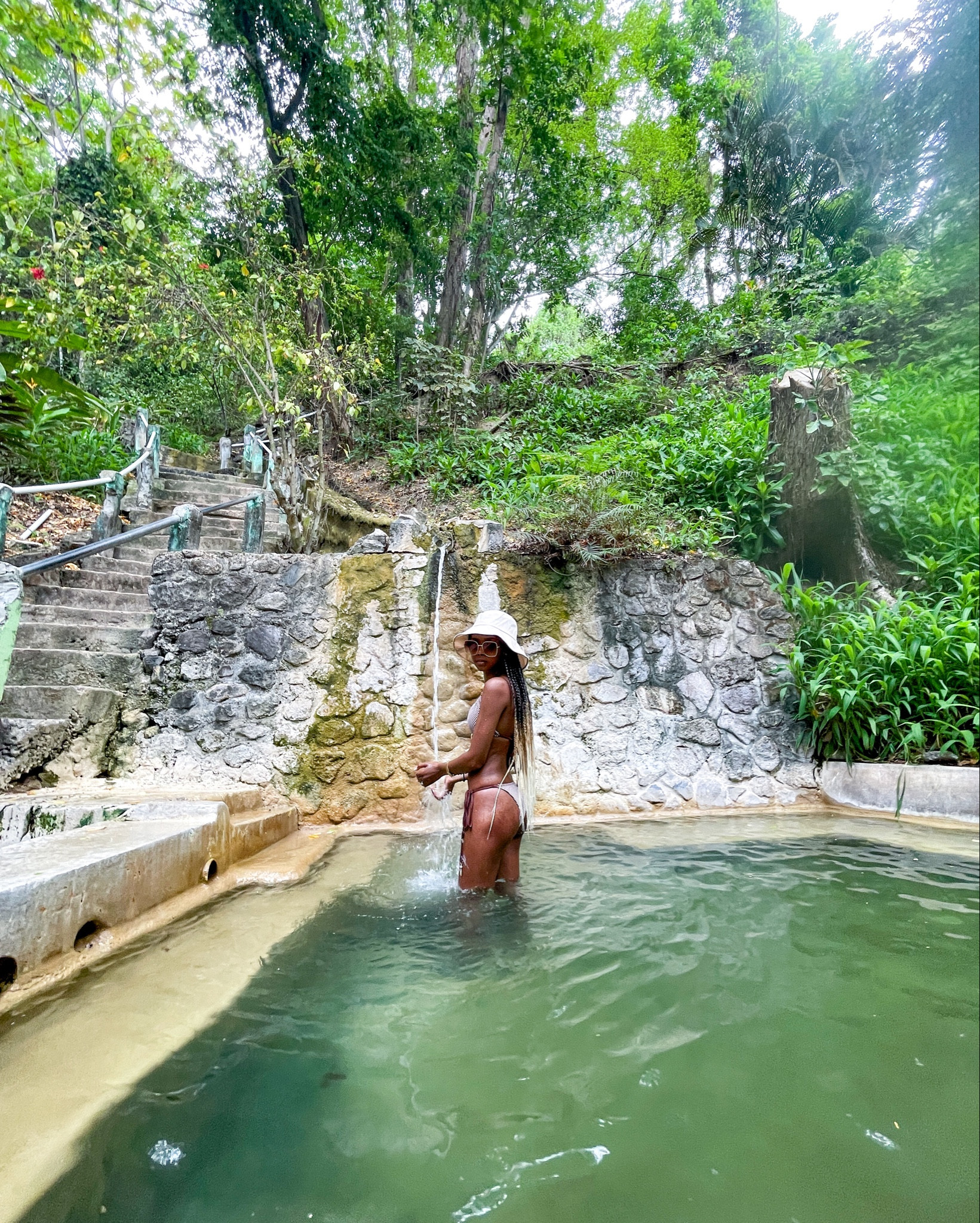 The perfect tropical bikini, hat, and accessories for a day of exploring the island 
#bikini #bathingsuit #travelfashion 

#LTKSwim #LTKTravel #LTKSummerSales