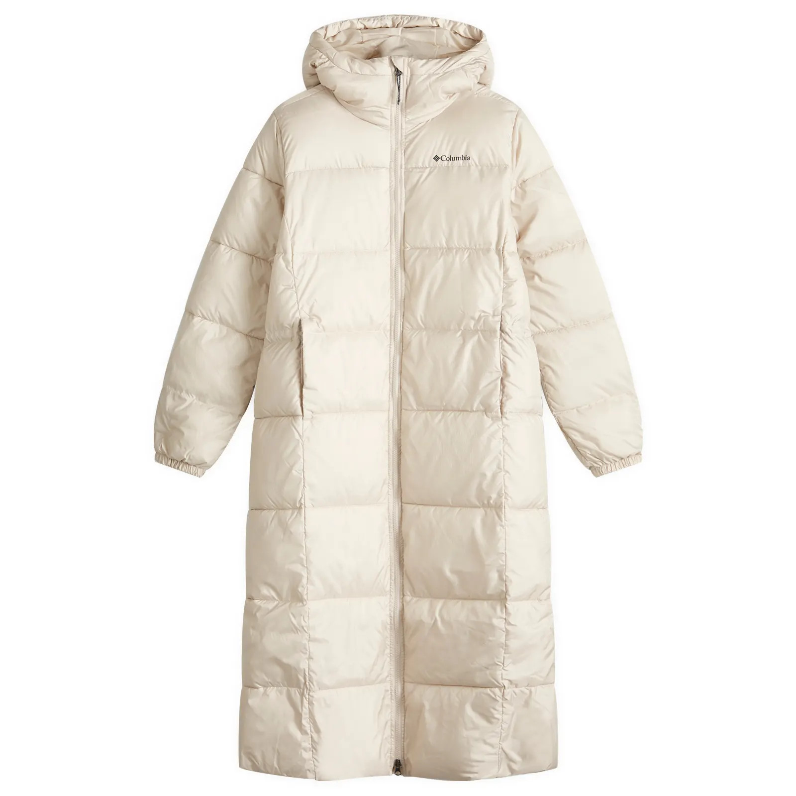 Columbia Women's Puffect Long Coat in Dark Stone, Size X-Large | END. Clothing