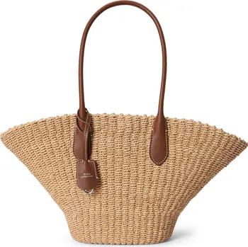 Polo Ralph Lauren Bellport Raffia Basket Tote | Nordstrom | Nordstrom