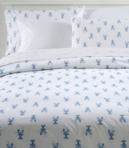 Sara Fitz™ Lobster Percale Comforter Cover Collection | L.L. Bean