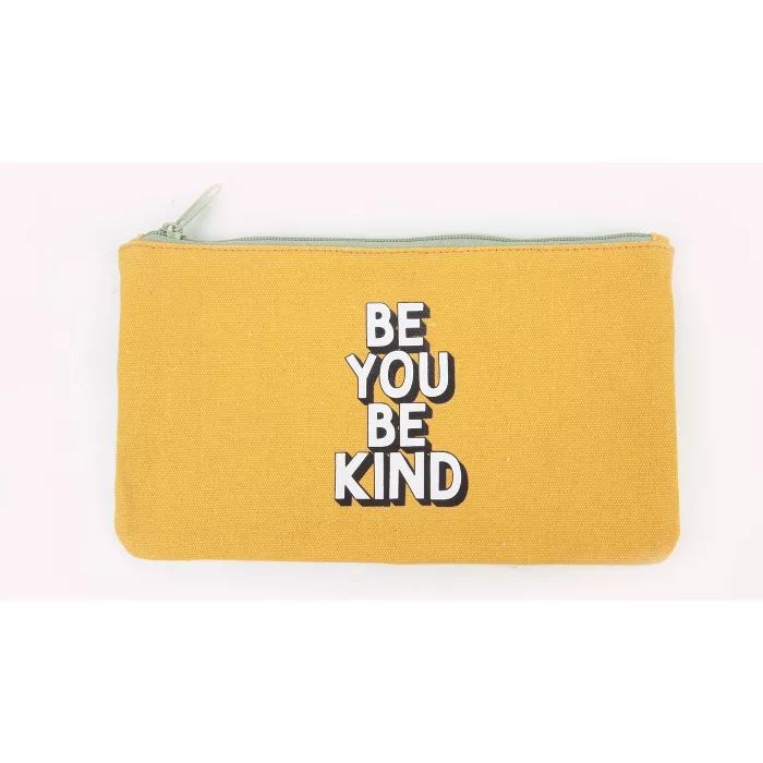 Be You Be Kind Canvas Zipper Pencil Case - Room Essentials | Target
