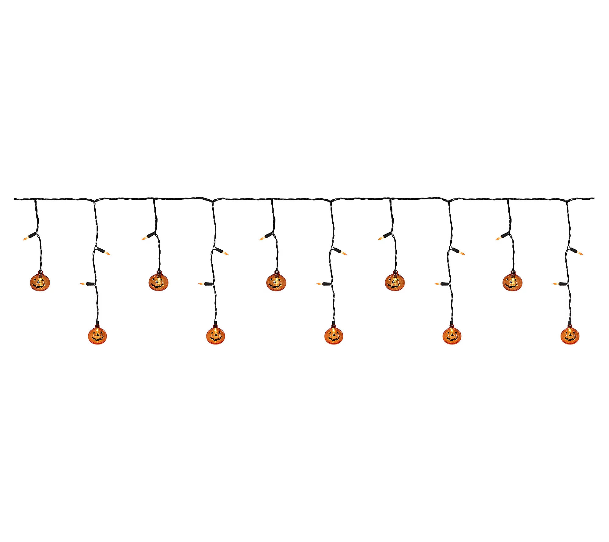 Northlight LED Halloween Curtain Icicle Lights .25' 25ct | QVC