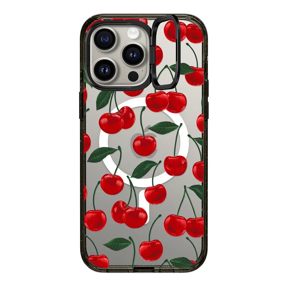 vibrant red cherry pattern | Casetify (Global)