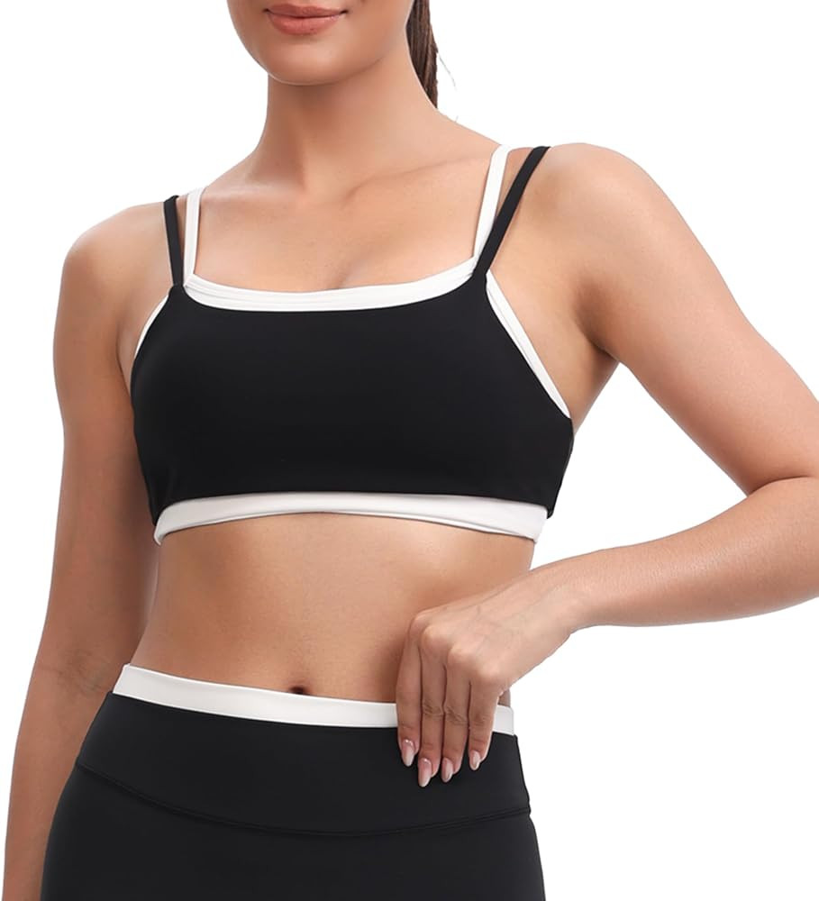 Aoxjox Dual Core High Impact Layered Sports Bra | Amazon (US)