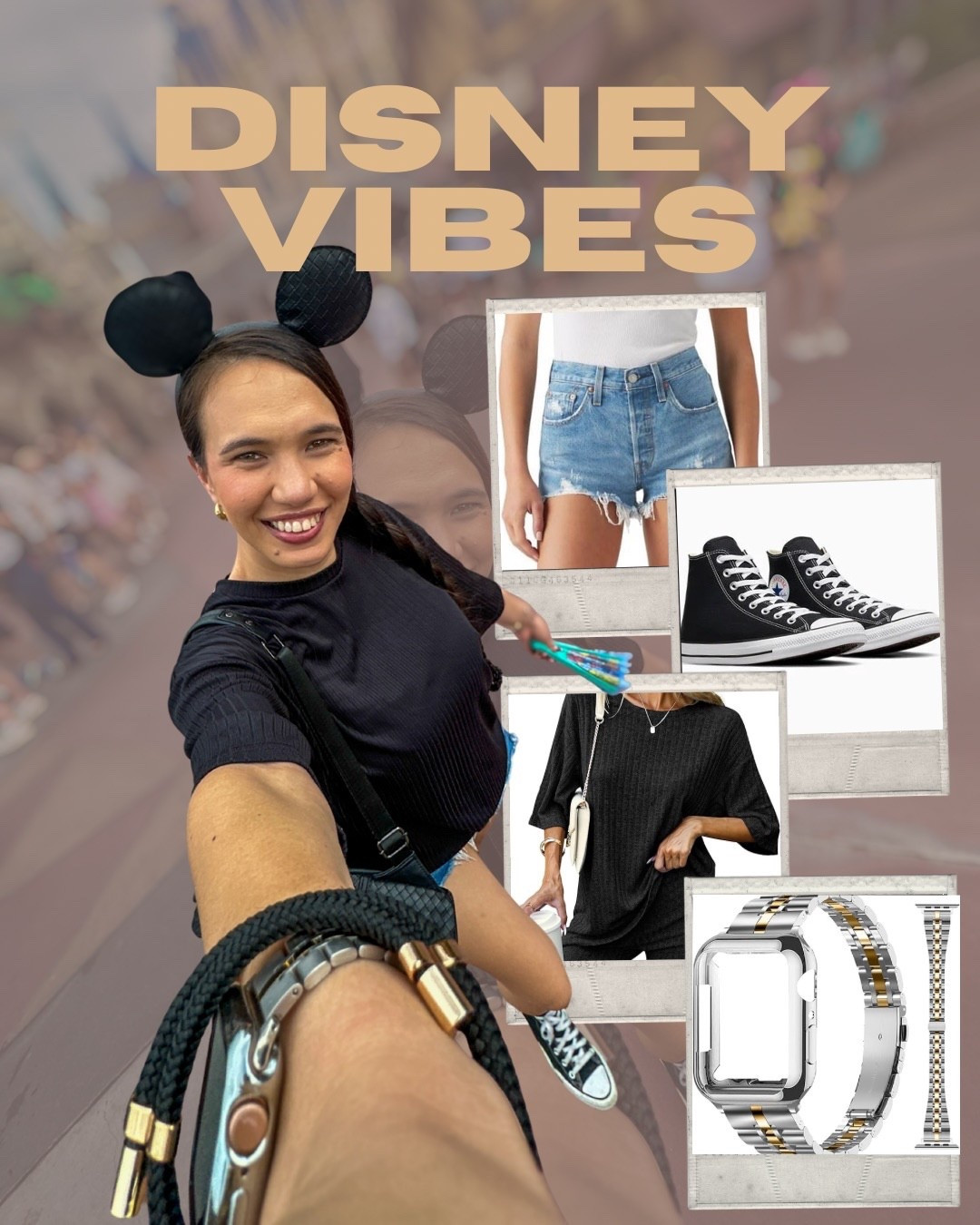 ✨What to Wear to Disney | Cute & Comfy Magic Kingdom Outfit Idea
Headed to the parks? Here’s my go-to Disney outfit for a full day at Magic Kingdom—featuring classic Levi’s denim shorts, a breathable black tee, and comfy Converse sneakers. 🖤 Perfect for walking, riding, and snacking your way through every land! Linked everything I wore + similar budget-friendly options so you can recreate this effortless theme park look.
#DisneyOutfit #MagicKingdomStyle #WhatIWore #LTKtravel #LTKoutfit #ThemeParkOutfit #DisneyOOTD #ComfyCuteStyle 

#LTKSeasonal #LTKShoeCrush #LTKTravel #LTKStyleTip