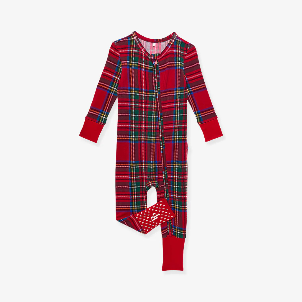 Plaid Red Baby Convertible Sleeper | Red Tartan Plaid | Posh Peanut