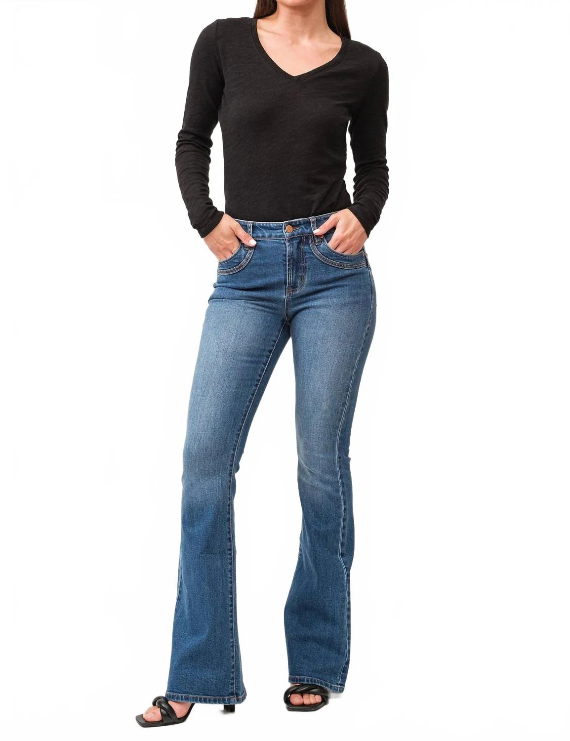 Laney Flare Jeans In Huger | Shop Simon