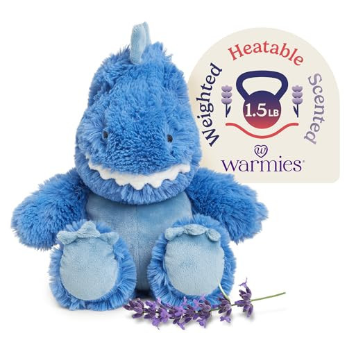 warmies Microwavable & Weighted Stuffed Animals, Trex - Heated Stuffed Animal Plushie for Warmth & Comfort - Cute Soft Plush Toys for Adults & Children (Boys, Girls, Babies & Toddlers) | Amazon (US)