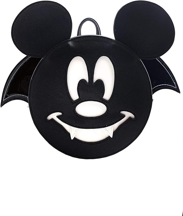 Loungefly X Disney LASR Exclusive Mickey Bat Convertible Mini Backpack- Mickey Mouse | Amazon (US)