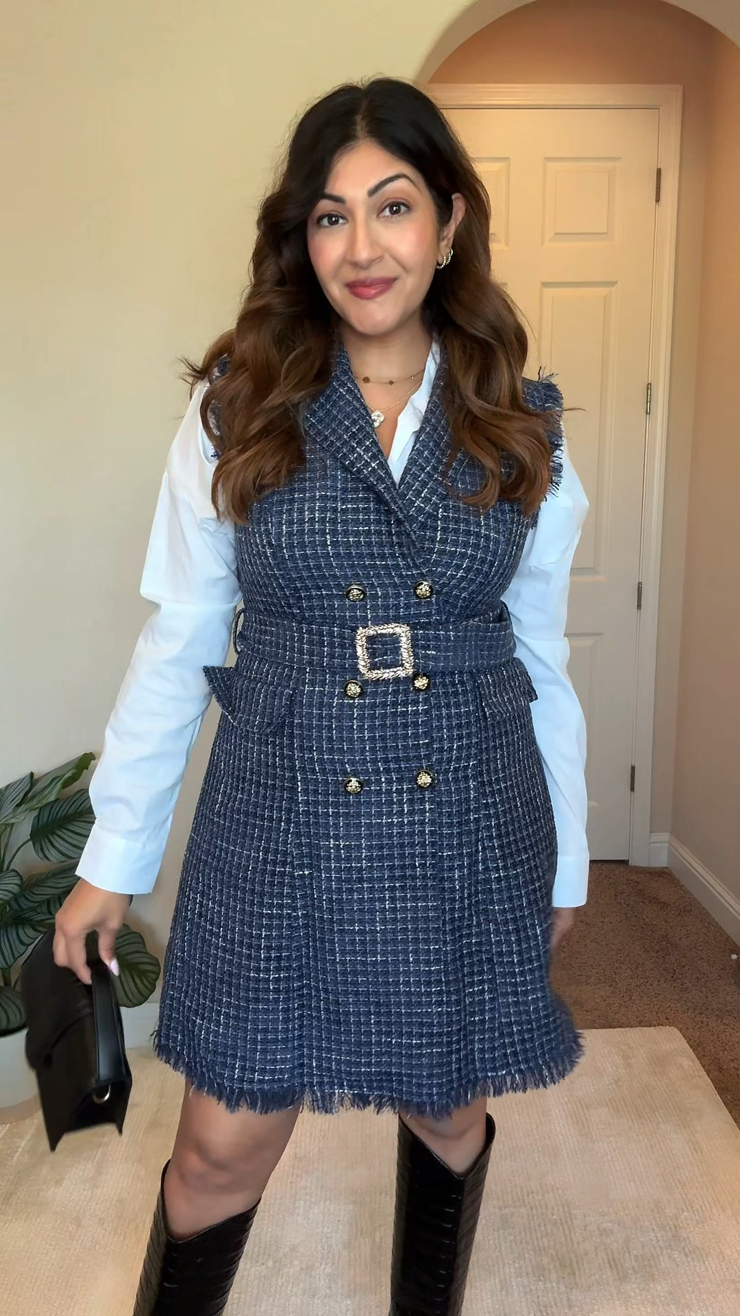 The cutest tweed dress for fall workwear 
I’m wearing a large 
Use Promo code: JRSOGADB
For 20% off 

Amazon workwear | Over 30 work outfit | midsize workwear | size 12 work outfit | business casual outfit

Casual fall outfits/ Fall fashion trends / Cozy fall looks / Autumn style inspiration / Layering for fall / Fall outfit ideas 

#LTKWorkwear #LTKVideo #LTKMidsize