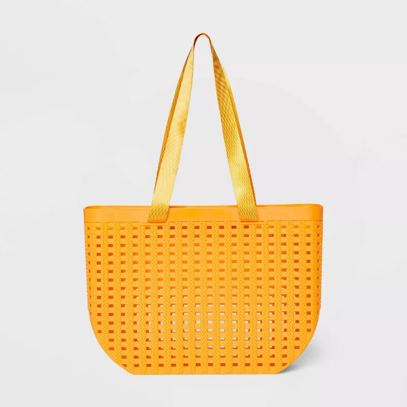 Basket Weave Woven Tote Handbag - Shade & Shore™ | Target